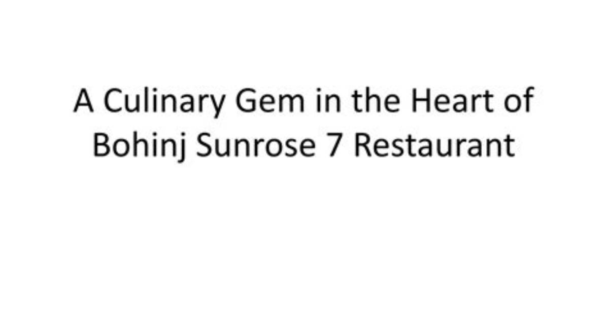 A Culinary Gem in the Heart of New York City