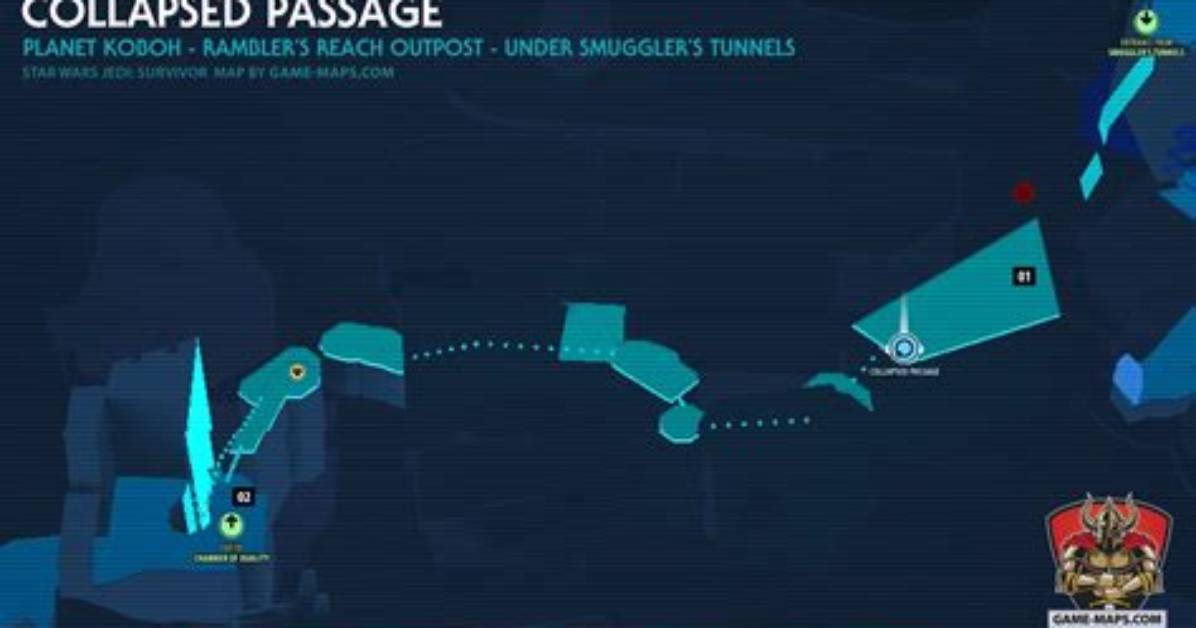Collapsed Passage Map Star Wars Jedi Survivor