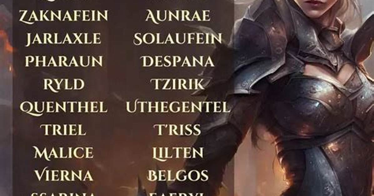Drow Names: Exploring the Dark Elegance of the Underdark