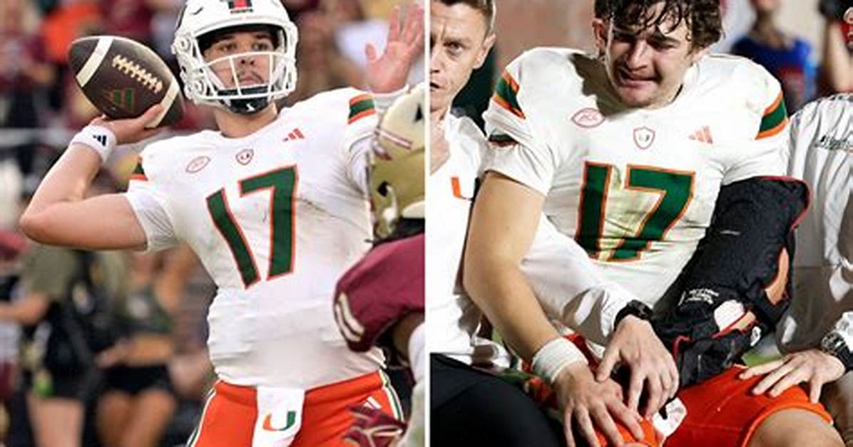 Emory Williams Injury Update Miami Hurricanes Qb