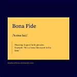 How to Pronounce Bona Fide