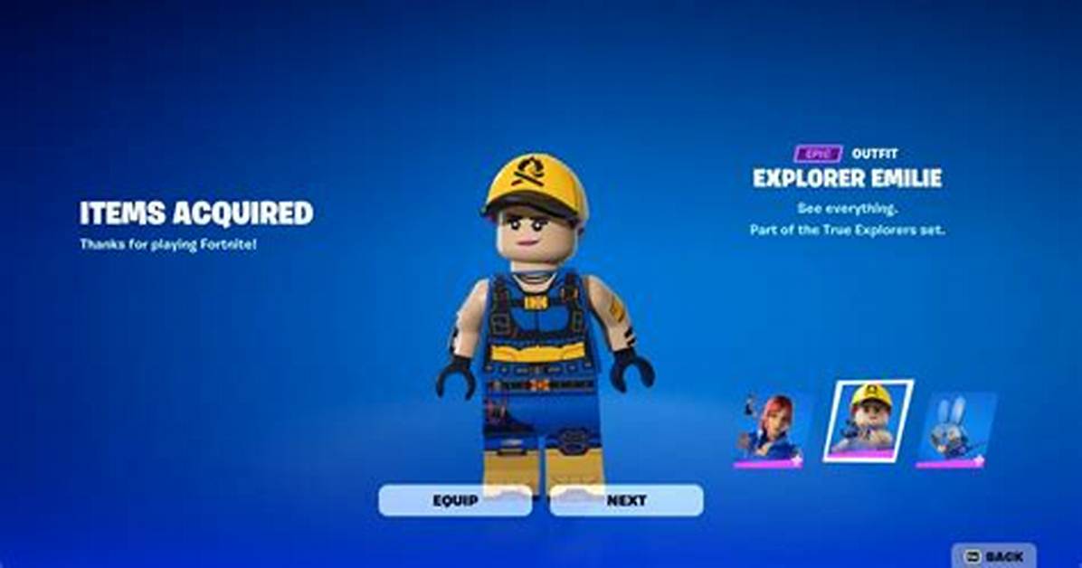 How to Unlock Two Free Lego Fortnite Skins: Explorer Emilie and Trailblazer Tai