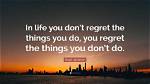 'I Don't Regret That I Left' |