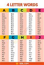 List of 4 Letter Words Ending with 'Roe' ·