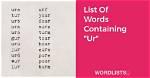 List of Words Containing 'Lud'