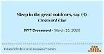Puts to Sleep, Say Nyt Crossword Clue Answer 5 Letters |