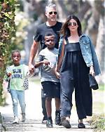 Sandra Bullock Daughter Laila Bullock and Son Louis Bardo