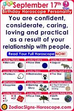 September 17 Zodiac Horoscope Birthday Personality