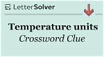Temperature Units in Physics Crossword Clue Answer