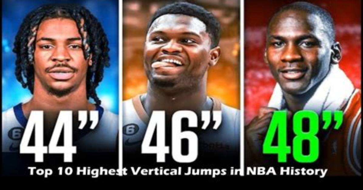Top 10 Highest Vertical Jumps in Nba History